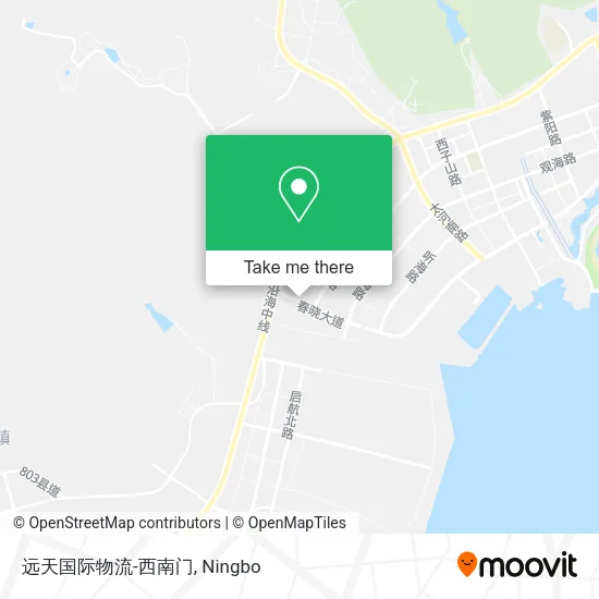 远天国际物流-西南门 map