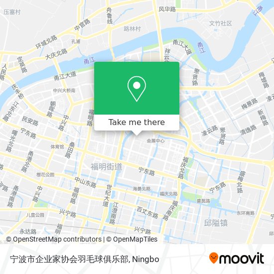 宁波市企业家协会羽毛球俱乐部 map