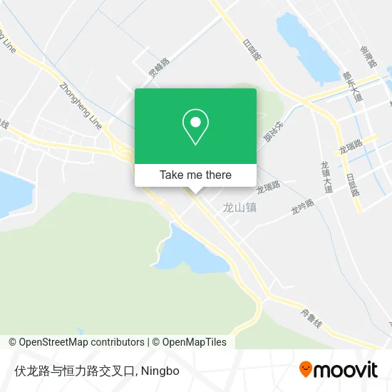 伏龙路与恒力路交叉口 map