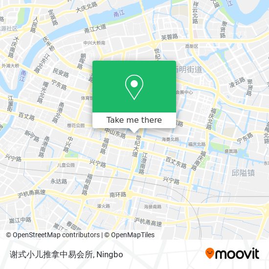 谢式小儿推拿中易会所 map