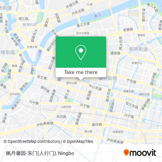 枫丹馨园-东门(人行门) map