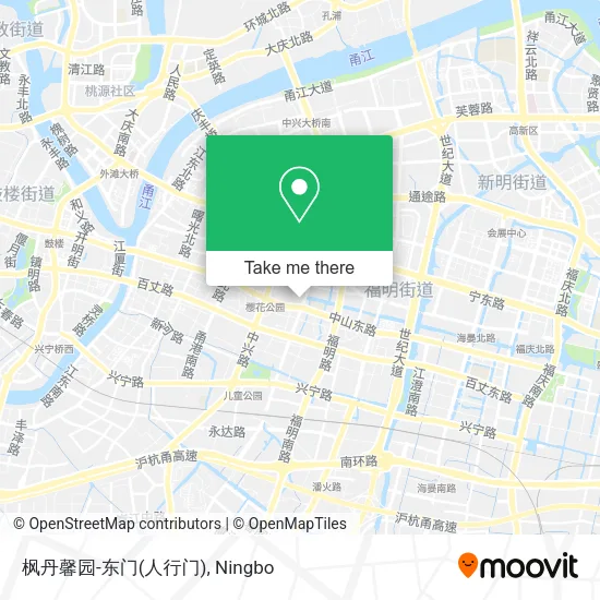枫丹馨园-东门(人行门) map