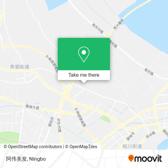 阿伟美发 map