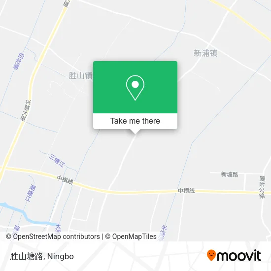 胜山塘路 map