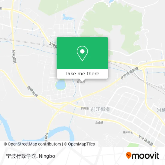 宁波行政学院 map