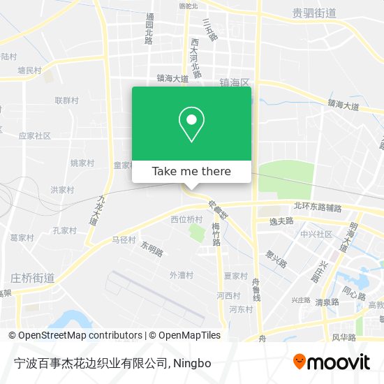 宁波百事杰花边织业有限公司 map