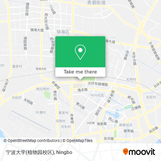 宁波大学(植物园校区) map