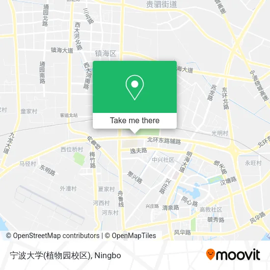 宁波大学(植物园校区) map