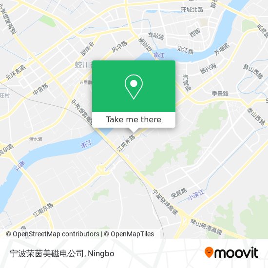 宁波荣茵美磁电公司 map