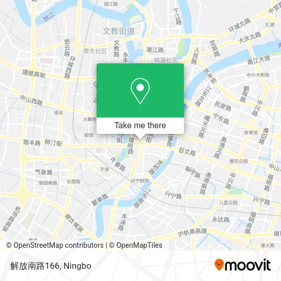 解放南路166 map