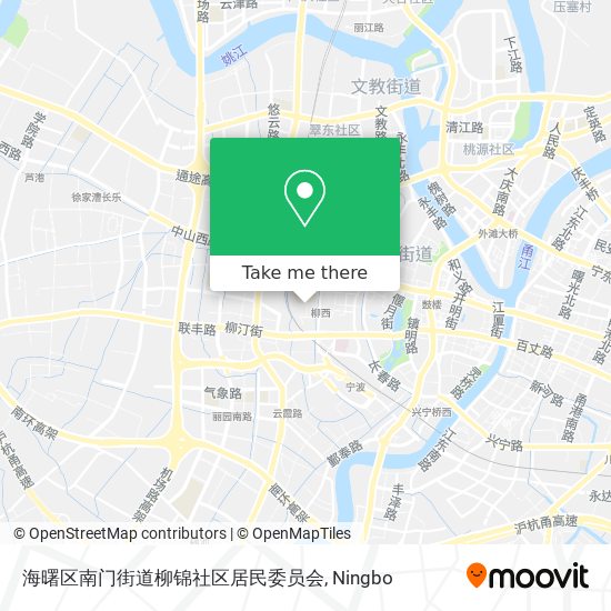 海曙区南门街道柳锦社区居民委员会 map