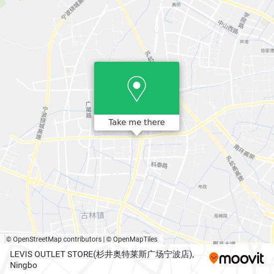 LEVIS OUTLET STORE(杉井奥特莱斯广场宁波店) map