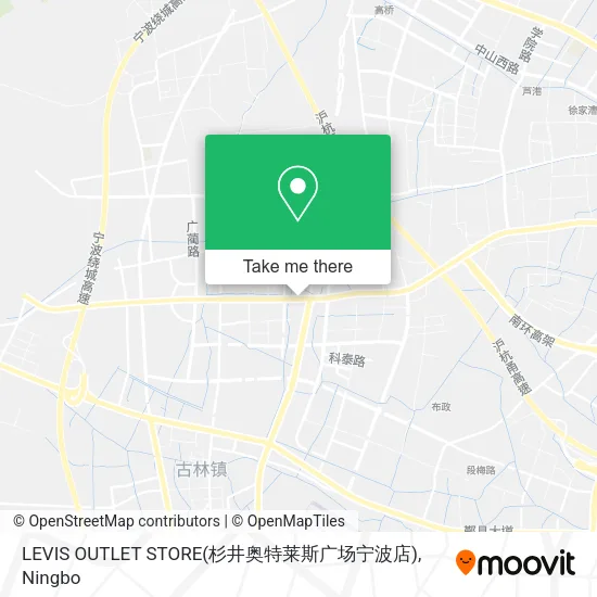 LEVIS OUTLET STORE(杉井奥特莱斯广场宁波店) map