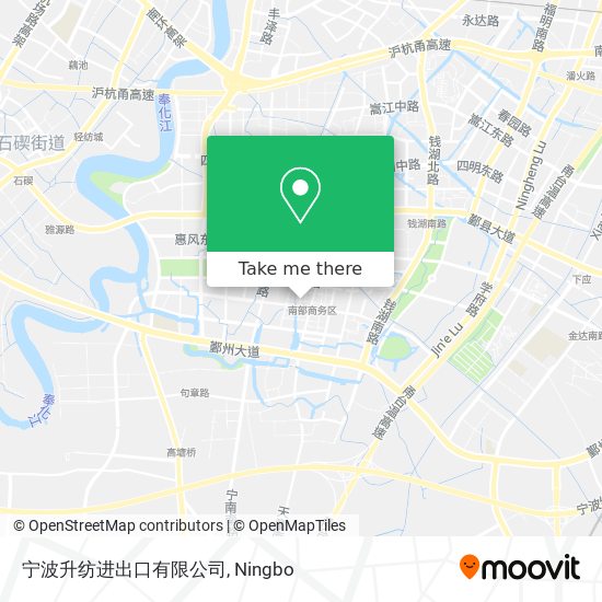 宁波升纺进出口有限公司 map