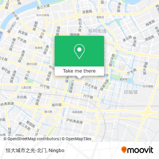恒大城市之光-北门 map