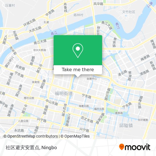 社区避灾安置点 map