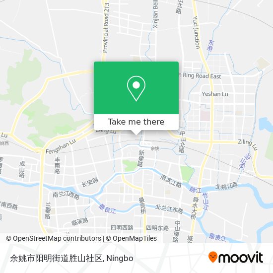 余姚市阳明街道胜山社区 map