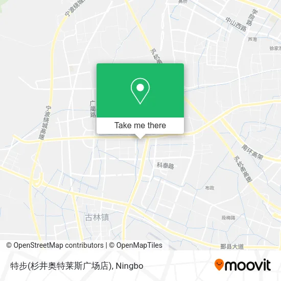 特步(杉井奥特莱斯广场店) map
