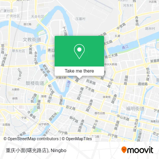 重庆小面(曙光路店) map