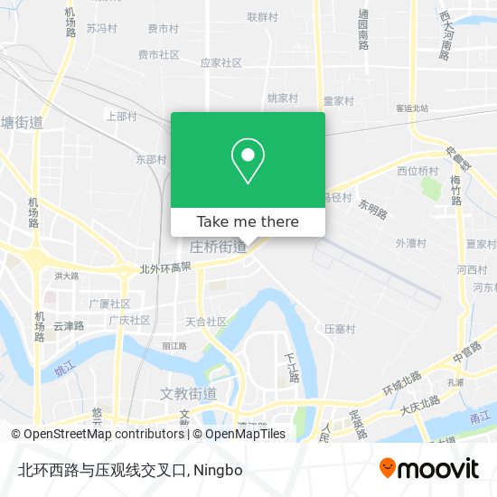北环西路与压观线交叉口 map
