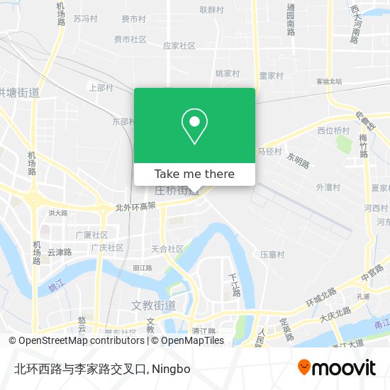北环西路与李家路交叉口 map