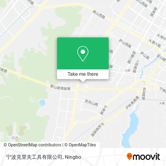 宁波克里夫工具有限公司 map