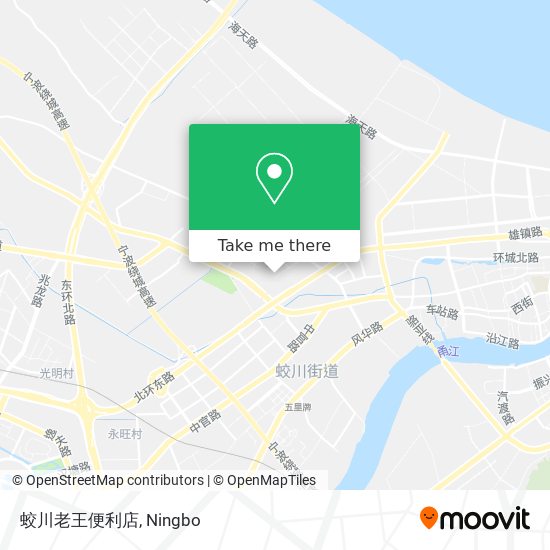 蛟川老王便利店 map