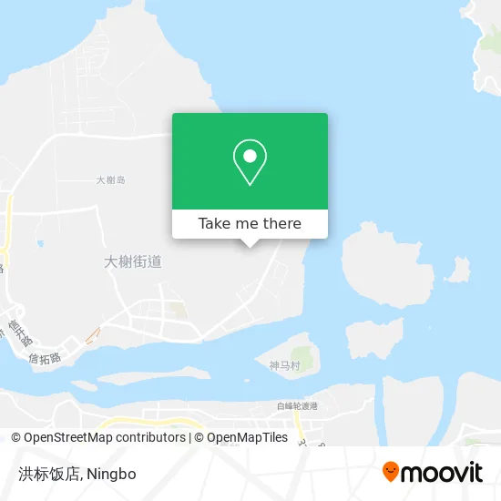 洪标饭店 map