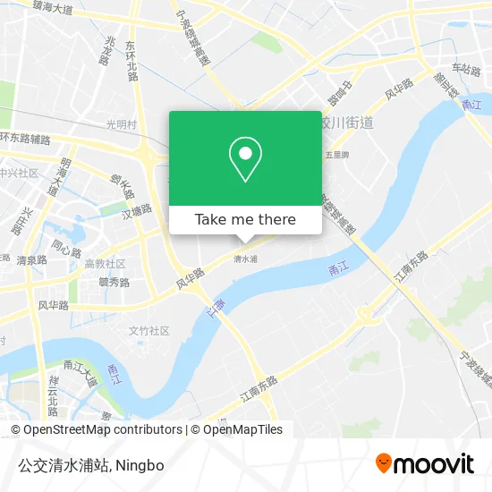 公交清水浦站 map