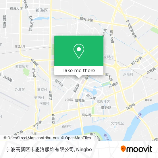 宁波高新区卡恩洛服饰有限公司 map