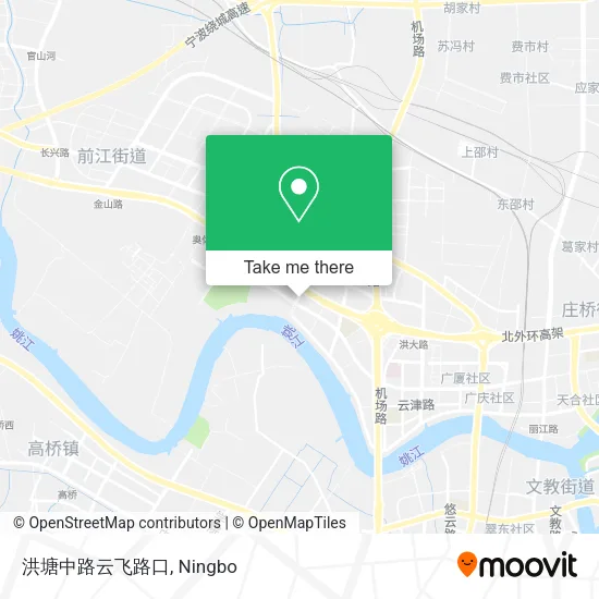 洪塘中路云飞路口 map