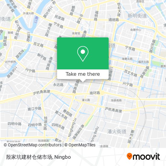 殷家坑建材仓储市场 map