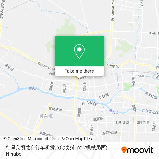 红星美凯龙自行车租赁点(余姚市农业机械局西) map