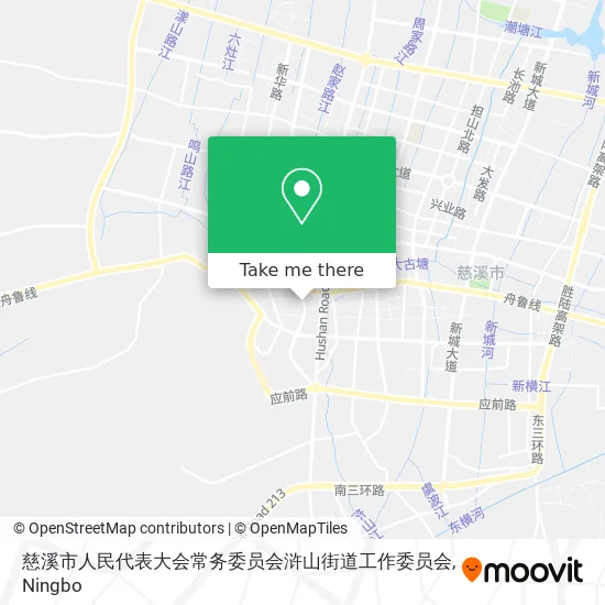 慈溪市人民代表大会常务委员会浒山街道工作委员会 map