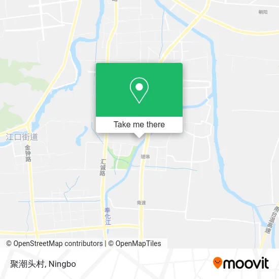 聚潮头村 map