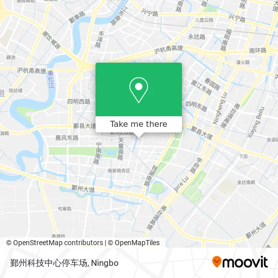 鄞州科技中心停车场 map