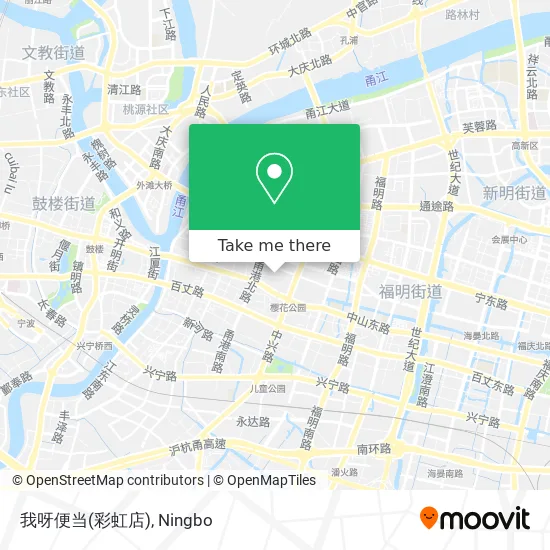 我呀便当(彩虹店) map