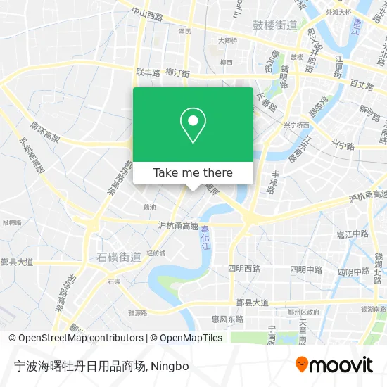 宁波海曙牡丹日用品商场 map