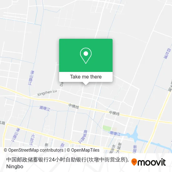 中国邮政储蓄银行24小时自助银行(坎墩中街营业所) map