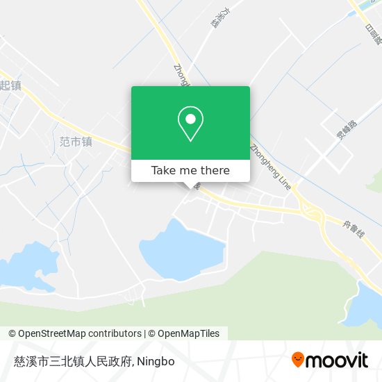 慈溪市三北镇人民政府 map