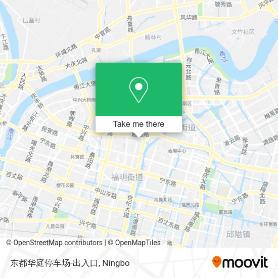 东都华庭停车场-出入口 map