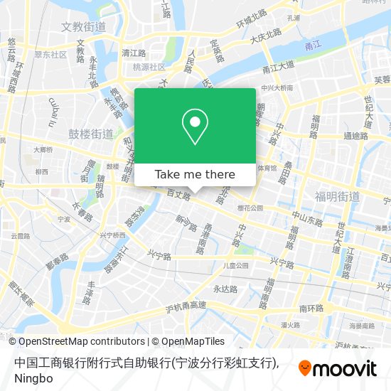 中国工商银行附行式自助银行(宁波分行彩虹支行) map