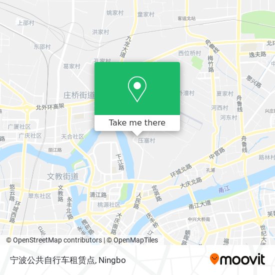 宁波公共自行车租赁点 map