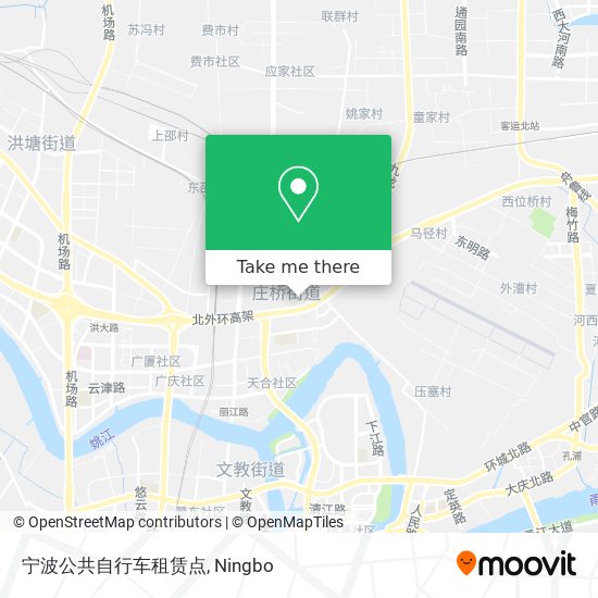 宁波公共自行车租赁点 map