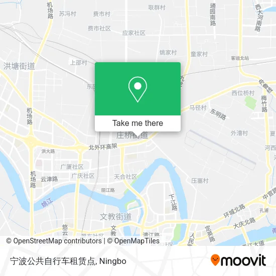 宁波公共自行车租赁点 map