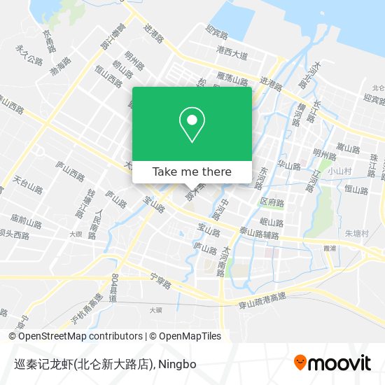 巡秦记龙虾(北仑新大路店) map