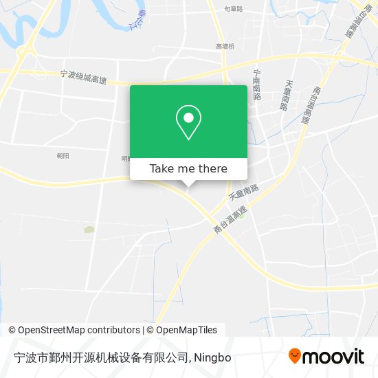 宁波市鄞州开源机械设备有限公司 map
