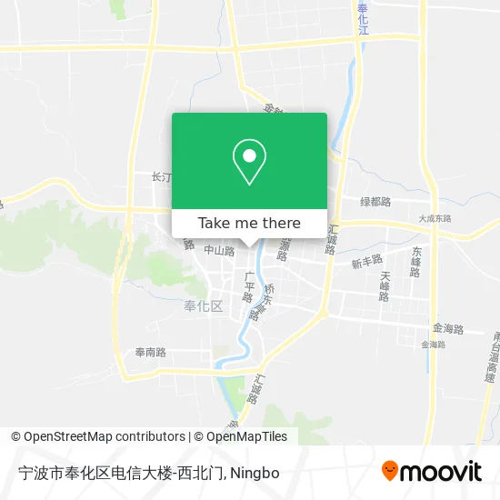 宁波市奉化区电信大楼-西北门 map