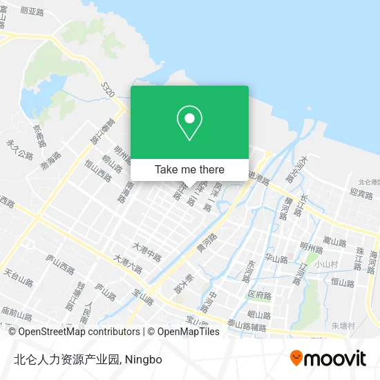 北仑人力资源产业园 map