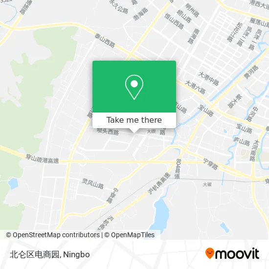 北仑区电商园 map